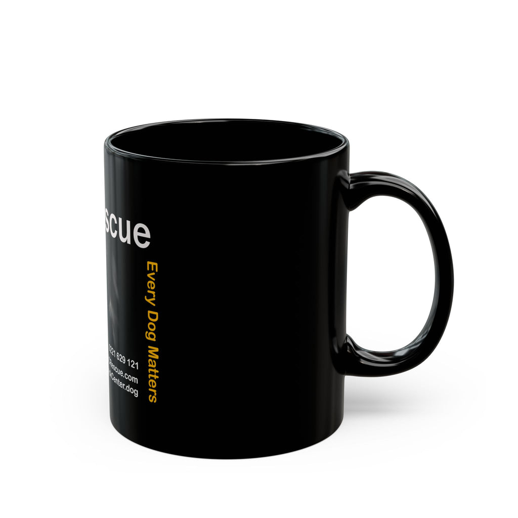 JDC Rescue Black Mug - "Every Dog Matters" Fundraiser Coffee Cup