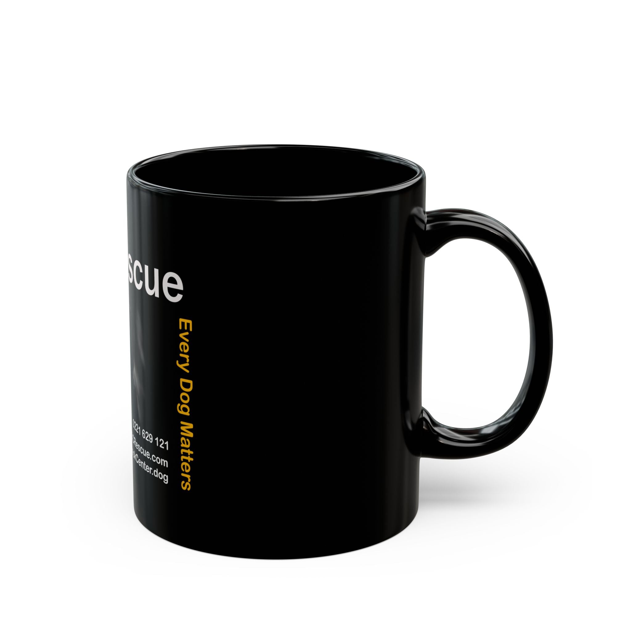 JDC Rescue Black Mug - "Every Dog Matters" Fundraiser Coffee Cup