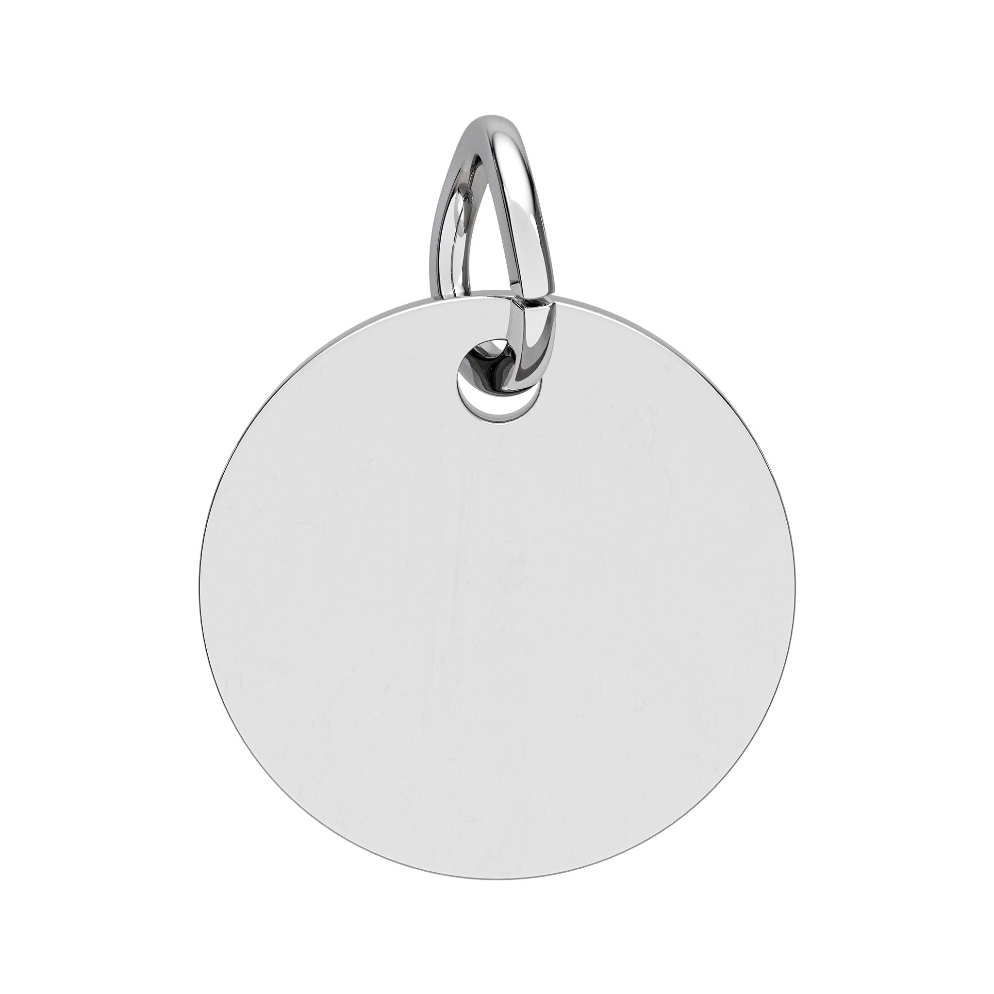 Engraved Birthstone Paw Circle Charm