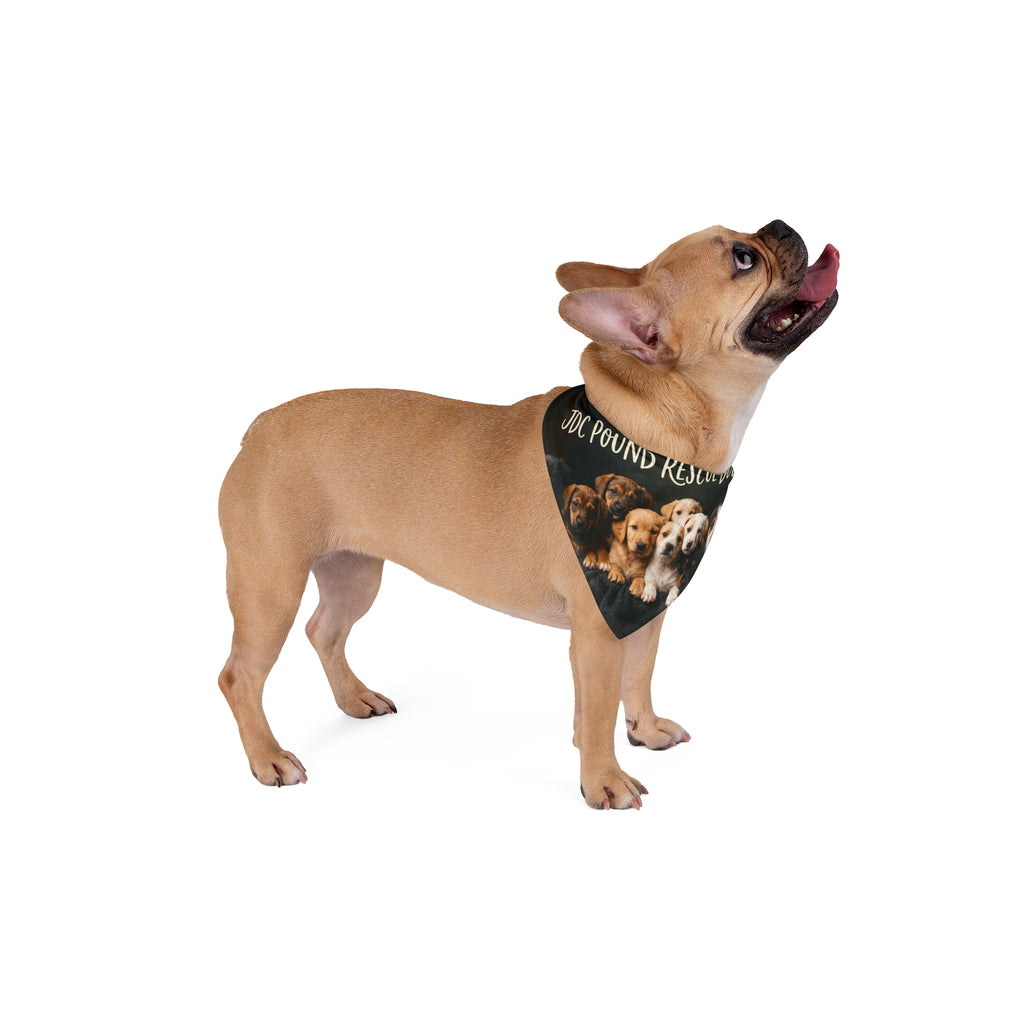 Bandana pentru animale de companie — Bandana de strângere de fonduri pentru căței "Donator pentru câinii de la JDC Pound Rescue"