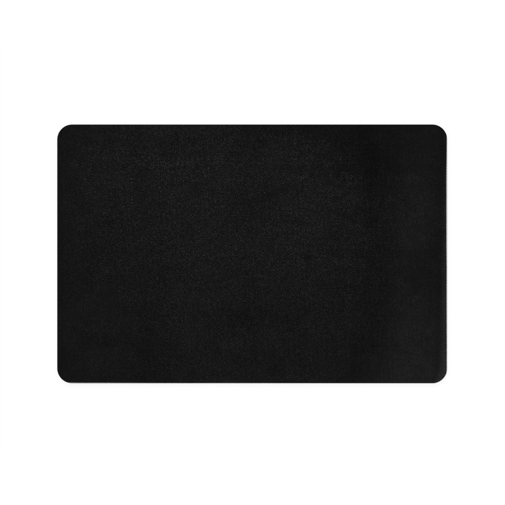 Adopt Black Lab Pet Food Mat — 12x18 Anti-Slip Feeding Mat for Dog Lovers