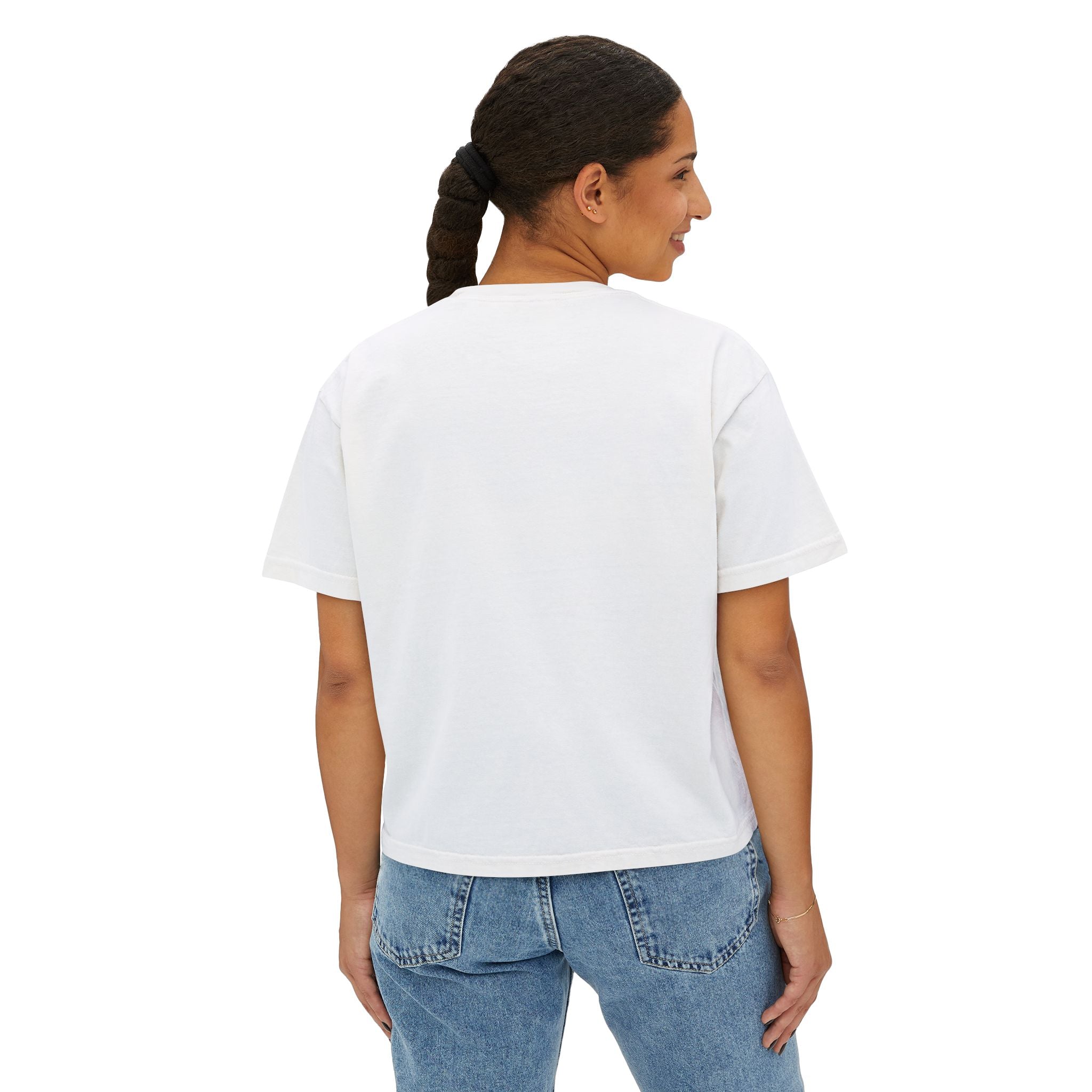 Volunteer Heart Boxy Tee — "Not Alone" Women's Volunteer Shirt
