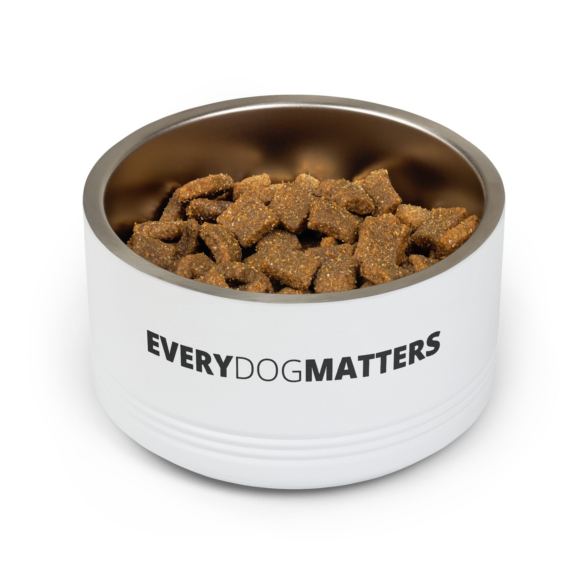 Dog Bowl — "Every Dog Matters" 18oz Stainless Steel Pet Bowl