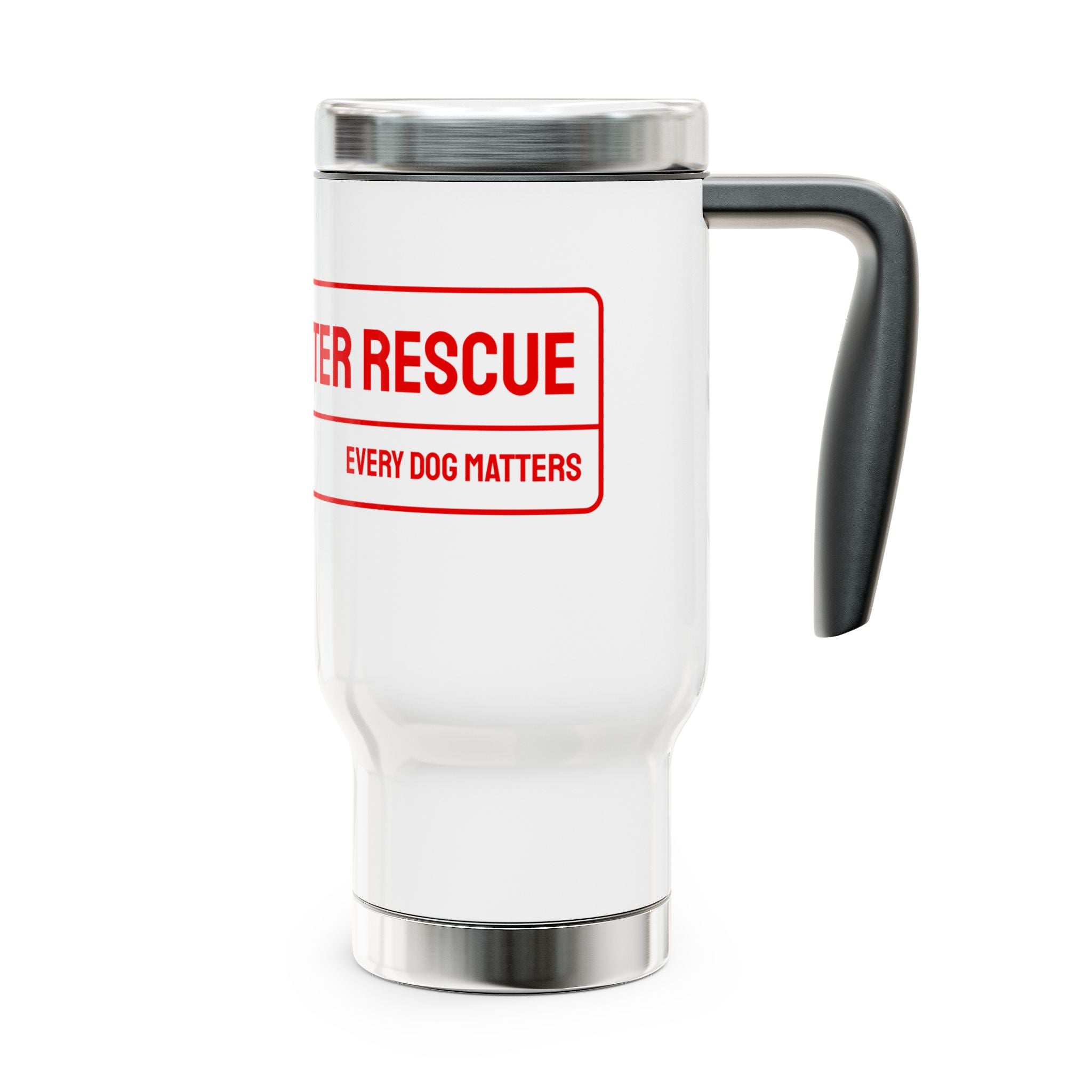 Travel Mug — 'Jack Dog Center Rescue' 14oz Stainless Steel Tumbler with Handle