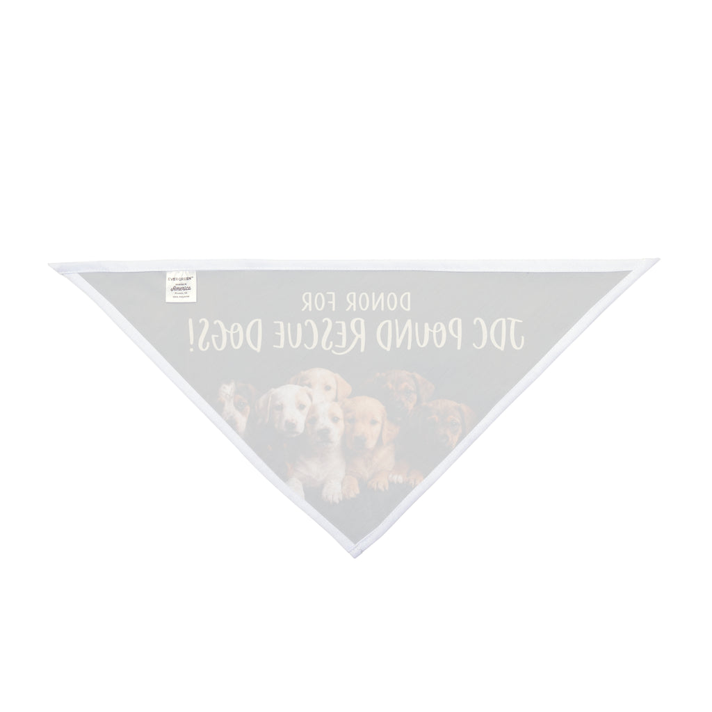 Bandana pentru animale de companie — Bandana de strângere de fonduri pentru căței "Donator pentru câinii de la JDC Pound Rescue"