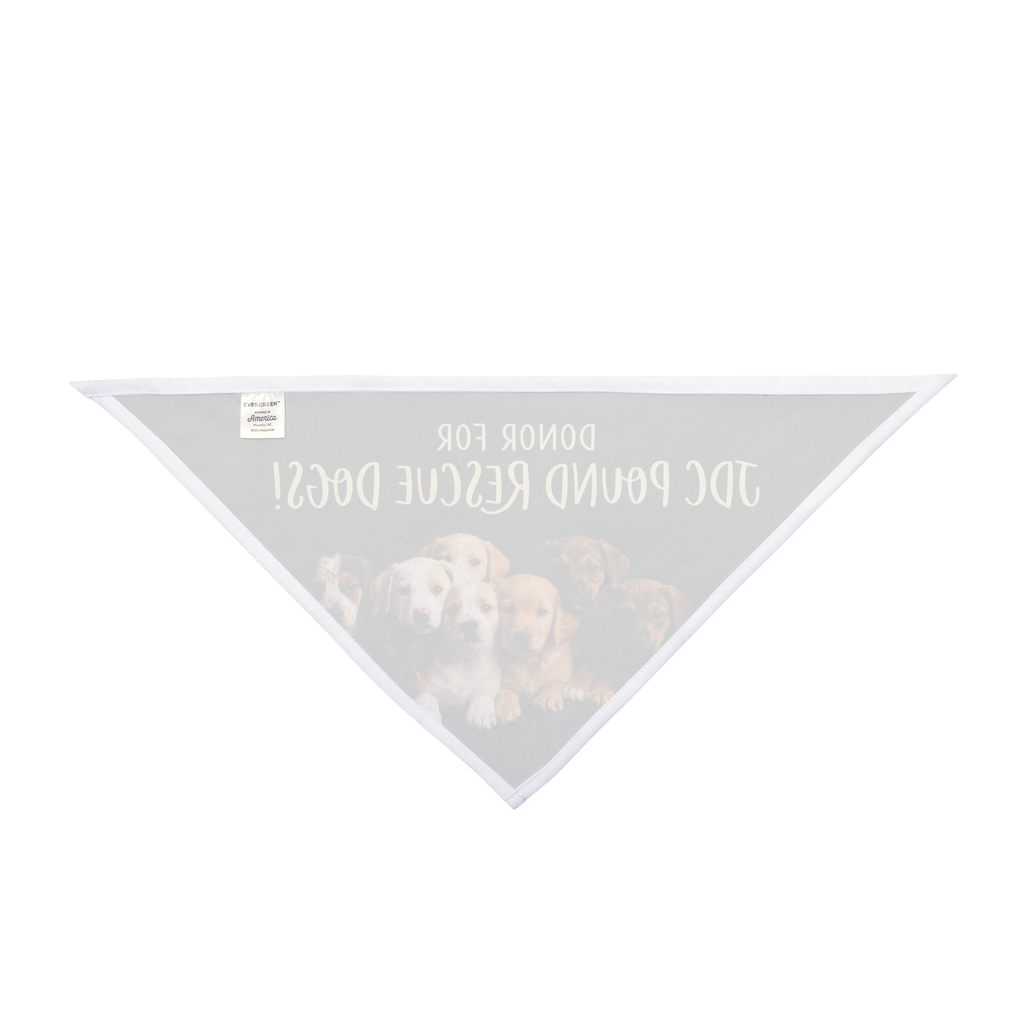 Pet Bandana — "Donor for JDC Pound Rescue Dogs" Puppy Rescue Fundraiser Bandana