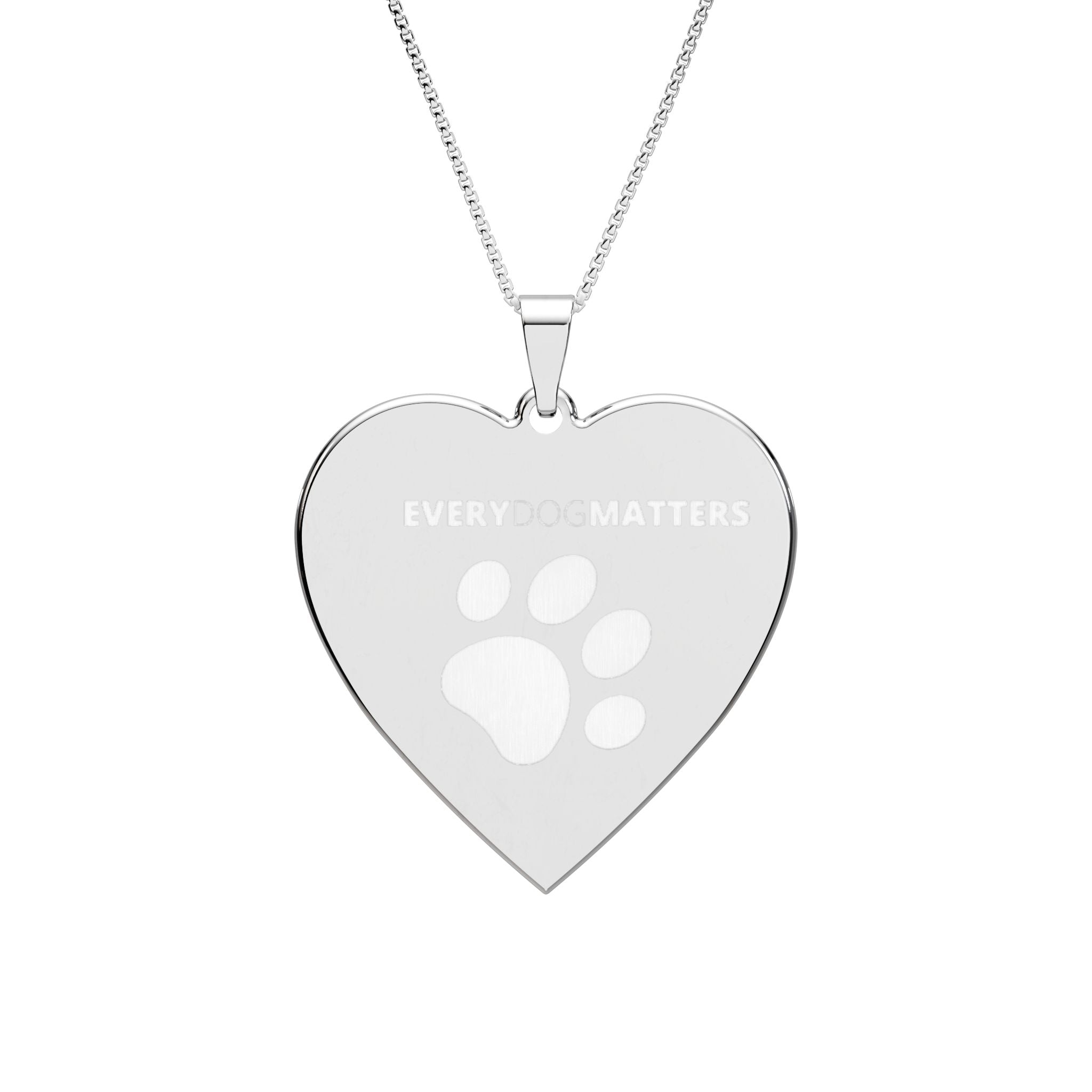 Heart Photo Pendant — Personalized Paw Print Necklace